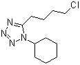 structure of CAS# 73963-42-5, 5-(4-Chlorobutyl)-1-cyclohexanyl tetrazole