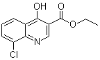 structure of CAS# 73987-37-8, 8-氯-4-羟基喹啉-3-甲酸乙酯