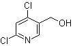 structure of CAS# 73998-95-5, 4,6-Dichloro-3-pyridinemethanol