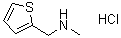 structure of CAS# 7404-67-3, N-Methyl-2-thiophenemethanamine hydrochloride