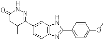CAS 登录号：74150-27-9, 匹莫苯, 匹莫苯丹, 6-[2-(4-甲氧基苯基)-1H-苯并咪唑-5-基]-5-甲基-4,5-二氢-3(2H)-哒嗪酮