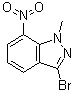 CAS # 74209-37-3, 3-Bromo-1-methyl-7-nitro-1H-indazole