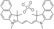 CAS # 74276-27-0, 2-[3-(1,3-Dihydro-1,1,3-trimethyl-2H-benz[e]indol-2-ylidene)-1-propen-1-yl]-1,1,3-trimethyl-1H-benz[e]indolium perchlorate