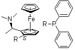 structure of CAS# 74311-54-9, (2S)-1-[(1R)-1-(二甲基氨基)乙基]-2-(二苯基膦基)二茂铁