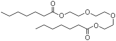 Triethylene glycol bisheptanoate molecular structure (CAS 7434-40-4)
