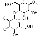 Methyl 4-O-alpha-D-glucopyranosyl-beta-D-glucopyranoside molecular structure (CAS 744-05-8)