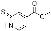 CAS # 74470-33-0, 2-Sulfanylidene-1,2-dihydropyridine-4-carboxylic acid methyl ester