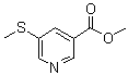 5-(Methylthio)-3-pyridinecarboxylic acid methyl ester molecular structure (CAS 74470-43-2)