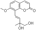 CAS # 74474-76-3, Casegravol, (E)-8-(3,4-Dihydroxy-3-methyl-1-butenyl)-7-methoxy-2H-1-benzopyran-2-one