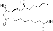 CAS # 745-65-3, Prostaglandin E1, 11,15-Dihydroxy-9-oxoprost-13-en-1-oic acid, 3-Hydroxy-2-(3-hydroxy-1-octenyl)-5-oxo-cyclopentaneheptanoic acid, PGE1