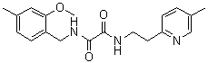 structure of CAS# 745047-94-3, N-[(2-Methoxy-4-methylphenyl)methyl]-N'-[2-(5-methyl-2-pyridinyl)ethyl]ethanediamide