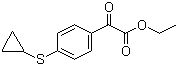 Ethyl 2-[4-(cyclopropylsulfanyl)phenyl]-2-oxoacetate molecular structure (CAS 745052-94-2)