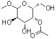 Methyl D-galactopyranoside  4-acetate molecular structure (CAS 7464-26-8)
