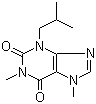 1,7-二甲基-3-异丁基黄嘌呤分子结构 (CAS 7464-84-8)