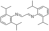 CAS # 74663-75-5, N,N'-Bis(2,6-diisopropylphenyl)ethanediimine, N,N'-Bis(2,6-diisopropylphenyl)glyoxaldiimine, 1,4-Bis(2,6-diisopropylphenyl)-1,4-diaza-1,3-butadiene, Glyoxal bis[(2,6-diisopropylphenyl)imine], N,N'-1,2-Ethanediylidenebis[2,6-bis(1-methylethyl)benzenamine], N,N'-1,2-Ethanediylidenebis[2,6-bis(1-methylethyl)phenylamine], N,N'-Bis(2,6-diisopropylphenyl)-1,4-diazabutadiene, N,N'-Bis(2,6-diisopropylphenyl)ethane-1,2-diimine