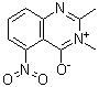 CAS # 7467-38-1, 4-Hydroxy-2,3-dimethyl-5-nitroquinazolinium hydroxide inner salt, NSC 400952