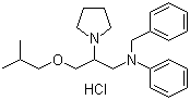 CAS # 74764-40-2, Bepridil hydrochloride, 1-Isobutoxy-2-pyrrolidino-3-(N-benzylanilino)propane hydrochloride