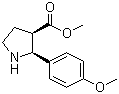 structure of CAS# 748777-12-0, (2S,3R)-Methyl 2-(4-methoxyphenyl)pyrrolidine-3-carboxylate