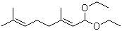 structure of CAS# 7492-66-2, 1,1-二乙氧基-3,7-二甲基-2,6-辛二烯