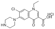CAS # 75001-85-3, Norfloxacin EP Impurity E, 7-Chloro-1-ethyl-4-oxo-6-(piperazin-1-yl)-1,4-dihydroquinoline-3-carboxylic acid HCl
