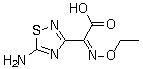 structure of CAS# 75028-24-9, (Z)-5-氨基-alpha-(乙氧亚氨基)-1,2,4-噻二唑-3-乙酸