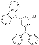 structure of CAS# 750573-24-1, 1-Bromo-3,5-bis(carbazol-9-yl)benzene