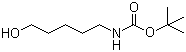 structure of CAS# 75178-90-4, tert-Butyl (5-hydroxypentyl)carbamate
