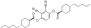CAS # 75414-73-2, [trans(trans)]-4-pentyl-Cyclohexanecarboxylic acid 2,3-dicyano-1,4-phenylene ester