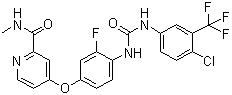 structure of CAS# 755037-03-7, BAY 73-4506