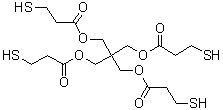 Pentaerythritol tetra(mercaptopropionate) molecular structure (CAS 7575-23-7)