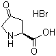 structure of CAS# 75776-67-9, 4-Oxo-L-proline hydrobromide