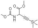structure of CAS# 75806-14-3, N-(1-(Methoxycarbonyl)-3-(trimethylsilyl)-2-propynyl)carbamic acid methyl ester