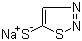 structure of CAS# 75849-83-1, 5-Mercapto-1,2,3-thiadiazole sodium salt