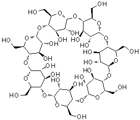 beta-Cyclodextrin molecular structure (CAS 7585-39-9)