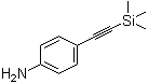 structure of CAS# 75867-39-9, 4-[(Trimethylsilyl)ethynyl]aniline