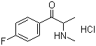 4-Fluoroephedrone hydrochloride molecular structure (CAS 7589-35-7)