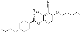 CAS # 75941-51-4, trans-4-Butylcyclohexanecarboxylic acid 2,3-dicyano-4-(pentyloxy)phenyl ester