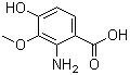 CAS # 7595-98-4, 2-Amino-4-hydroxy-3-methoxybenzoic acid, 2-Aminovanillic acid