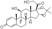 structure of CAS# 76-25-5, Triamcinolone acetonide