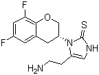 CAS # 760173-05-5, (R)-5-(2-Aminoethyl)-1-(6,8-difluorochroman-3-yl)-1,3-dihydroimidazole-2-thione