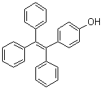 CAS # 76115-06-5, 4-(Triphenylethenyl)phenol, 1-(4'-Hydroxyphenyl)-1,2,2-triphenylethene, 4-(1,2,2-Triphenylvinyl)phenol, 4-Hydroxytetraphenylethylene
