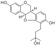 CAS # 76122-57-1, Phaseollidin hydrate, (6aR-cis)-6a,11a-Dihydro-10-(3-hydroxy-3-methylbutyl)-6H-benzofuro[3,2-c][1]benzopyran-3,9-diol