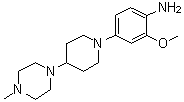 structure of CAS# 761440-75-9, 2-甲氧基-4-[4-(4-甲基哌嗪-1-基)哌啶-1-基]苯胺