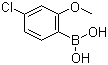 structure of CAS# 762287-57-0, 4-氯-2-甲氧基苯硼酸