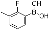 structure of CAS# 762287-58-1, 2-Fluoro-3-methylphenylboronic acid