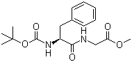 N-(tert-Butoxycarbonyl)phenylalanylglycine methyl ester molecular structure (CAS 7625-57-2)