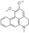CAS # 7630-74-2, Dehydronuciferine, 5,6-Dihydro-1,2-dimethoxy-6-methyl-4H-dibenzo[de,g]quinoline