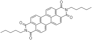 structure of CAS# 76372-75-3, N,N'-二戊基-3,4,9,10-苝二甲酰亚胺