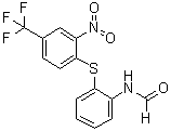 CAS # 7641-28-3, N-[2-[[2-Nitro-4-(trifluoromethyl)phenyl]thio]phenyl]formamide, NSC 51806