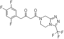 CAS # 764667-65-4, (2Z)-4-Oxo-4-[3-(trifluoromethyl)-5,6-dihydro-[1,2,4]triazolo[4,3-a]pyrazine-7(8H)-yl]-1-(2,4,5-trifluorophenyl)butan-2-one, (2Z)-1-[3-(Trifluoromethyl)-5,6-dihydro-[1,2,4]triazolo[4,3-a]pyrazine-7(8H)-yl]-4-(2,4,5-trifluorophenyl)butane-1,3-dione